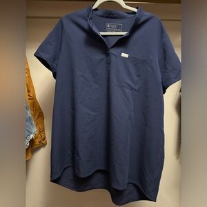 Navy Figs Rafaela Scrub Top